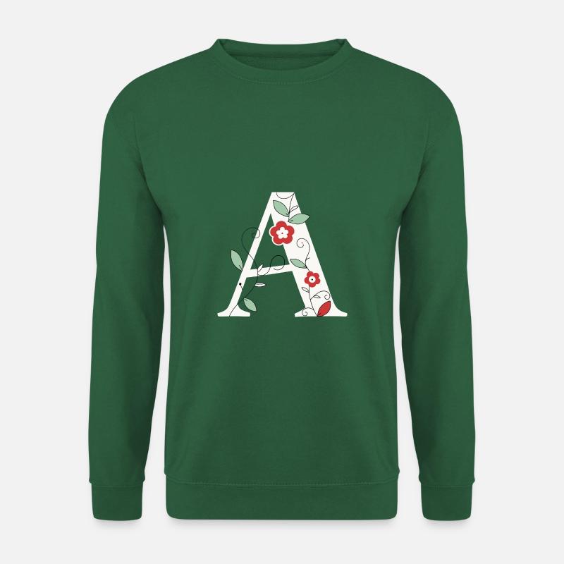 Letter A Monogram Retro - Unisex Sweatshirt - green