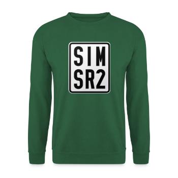 Simson SR2 Moped License Plate - Unisex Sweatshirt - green - Front