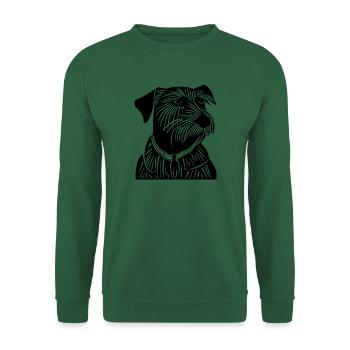 Le noble terrier - Sweat-shirt Unisexe - vert foncé - Devant