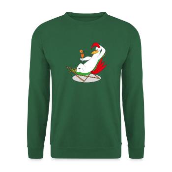 Jean in a beach chair - Unisex Sweatshirt - green - Front