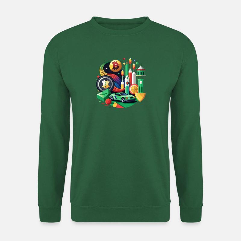 To The Moon - Unisex Pullover - Grün