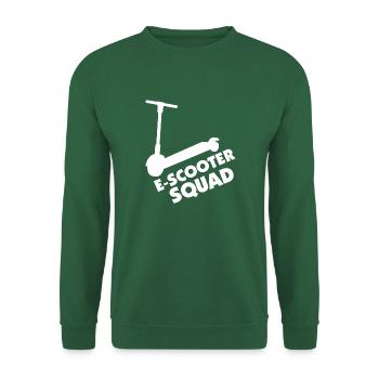 E-Scooter Roller Scooter - Unisex Pullover - Grün - Vorne