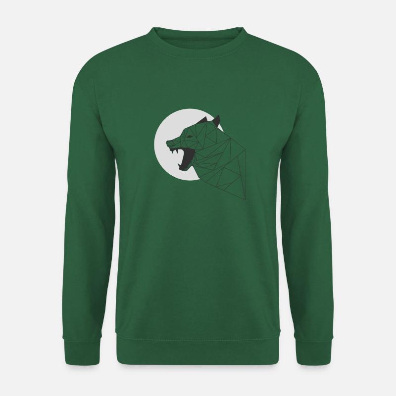 grauer Wolf - Unisex Pullover - Grün