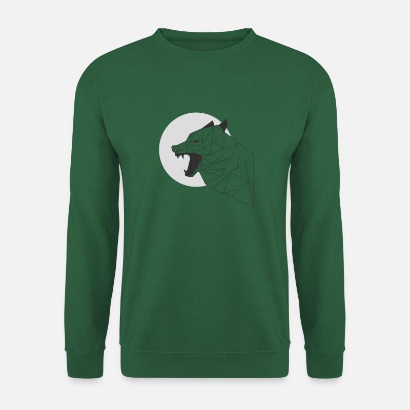 grey wolf - Unisex Sweatshirt - green
