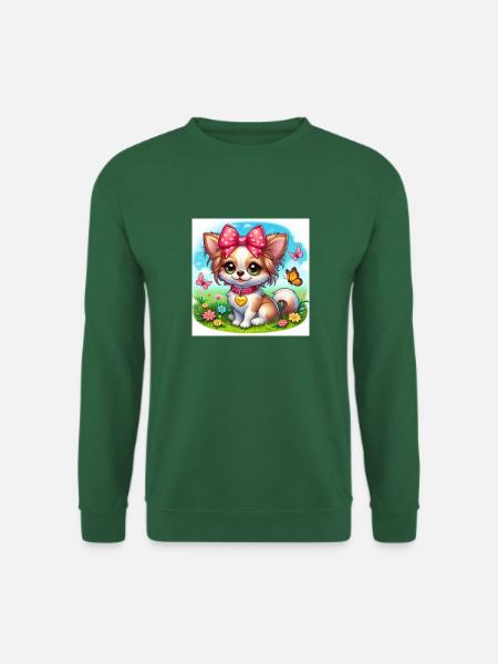 Süßer kleiner Hund Chihuahua - Unisex Pullover - Grün