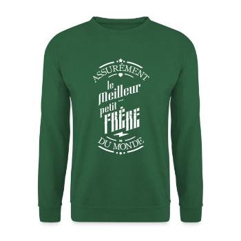 Assurement le meilleur petit frère - Sweat-shirt Unisexe - vert foncé - Devant