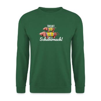 Dackel Dagobert - Treibt mehr Schabernack! - Unisex Pullover - Grün - Vorne