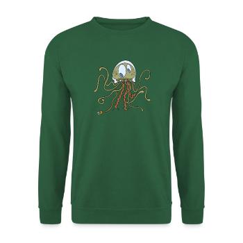 La vie de méduse - Sweat-shirt Unisexe - vert foncé - Devant