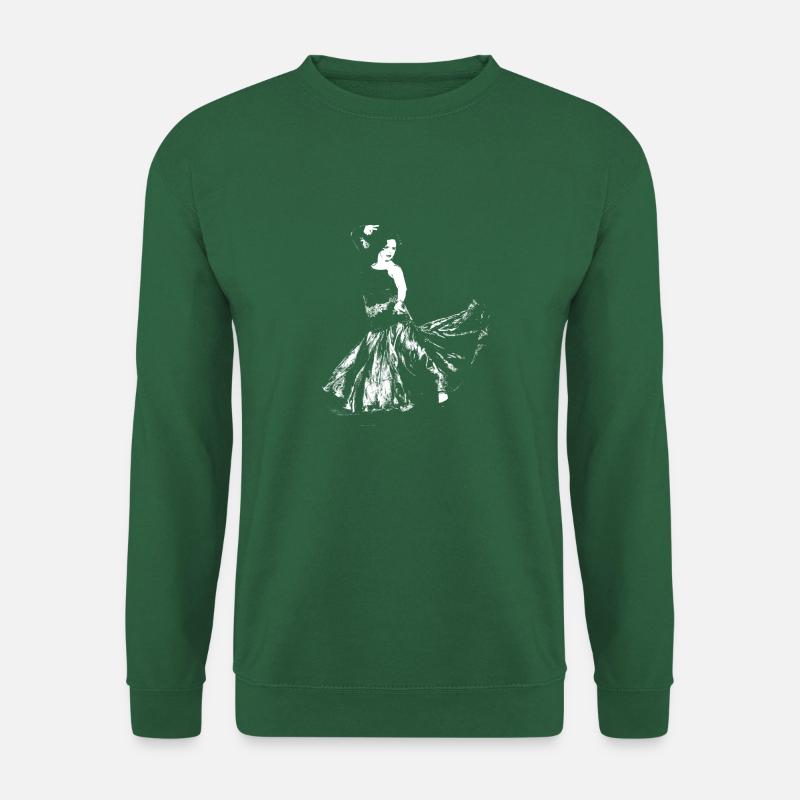 Danseuse de flamenco arabe gitane - Sweat-shirt Unisexe - vert foncé