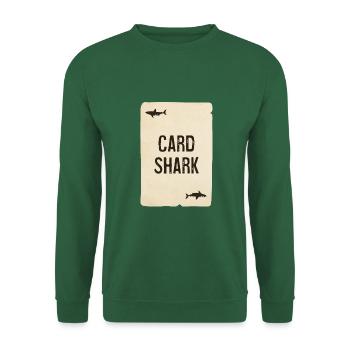 Card Shark - Carte à jouer - Sweat-shirt Unisexe - vert foncé - Devant