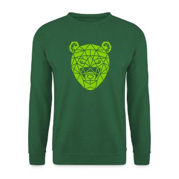 Bear's Head - Unisex Sweatshirt - green - Front