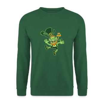 Leprechaun Dancing and Singing - Unisex Sweatshirt - green - Front