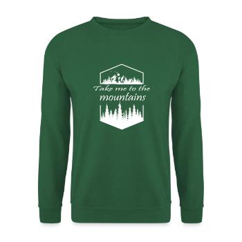 Geometrische Form bringt mich in die Berge w - Unisex Pullover - Grün - Vorne