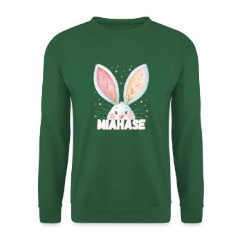 Name Mia Rabbit Miahase Pet Name - Unisex Sweatshirt - green - Front