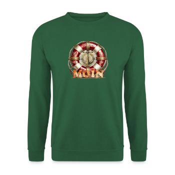 Moin mit Rettungsring - Unisex Pullover - Grün - Vorne