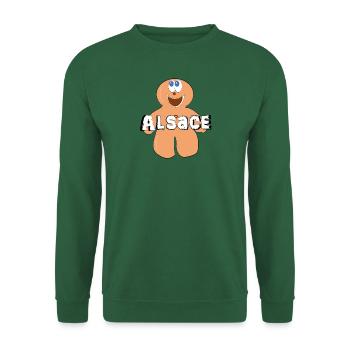 Alsace Mannele - Sweat-shirt Unisexe - vert foncé - Devant