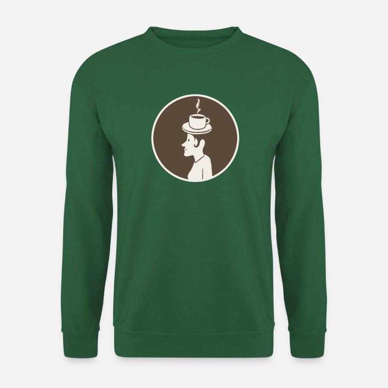 Kaffeehut Frau - Unisex Pullover - Grün