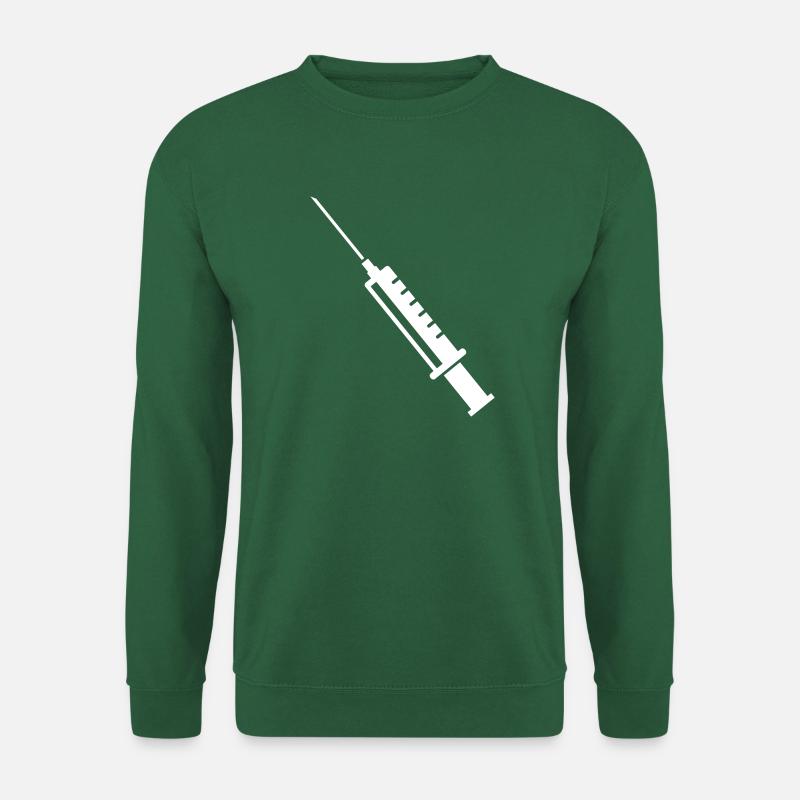 Spritze Geschenk Mediziner Arzt Krankenschwester - Unisex Pullover - Grün