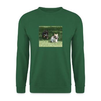 Angel and Wanda our French Bulldogs - Unisex Sweatshirt - green - Front