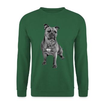 Bouledogue Vieux Bouledogue Anglais Chien Chiens - Sweat-shirt Unisexe - vert foncé - Devant