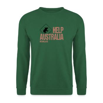 HELP AUSTRALIA KOALAS - Unisex Sweatshirt - green - Front