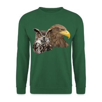 Pigargo and Owl - Unisex Sweatshirt - green - Front