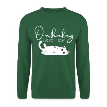 Katze Kater cooler Spruch Geschenk Idee - Unisex Pullover - Grün - Vorne
