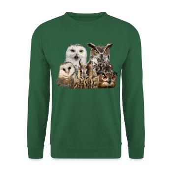 Owls - Unisex Sweatshirt - green - Front