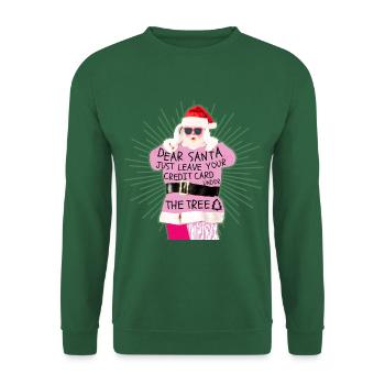 Dongxiang... Il vous suffit de laisser votre carte de crédit sous le... - Sweat-shirt Unisexe - vert foncé - Devant