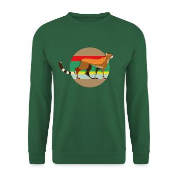 Guépard - Course à pied - Sweat-shirt Unisexe - vert foncé - Devant