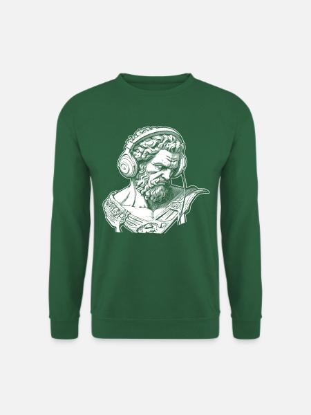 Zeus' Beat: T-Shirt für Street-Fashion-Insider - Unisex Pullover - Grün