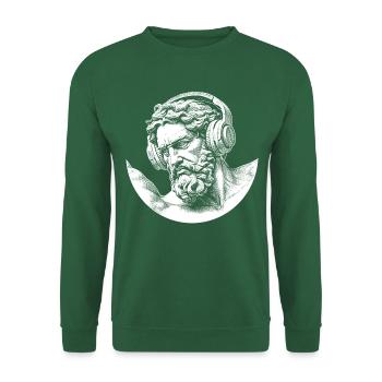 The festival t-shirt with divine rhythm - Unisex Sweatshirt - green - Front