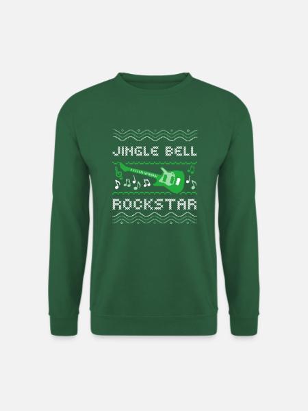 HÄSSLICHER WEIHNACHTSPULLOVER, JINGLE BELL - Unisex Pullover - Grün