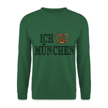 ICH LIEBE MÜNCHEN - Unisex Pullover - Grün - Vorne