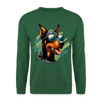 Doberman Le Modèle - Sweat-shirt Unisexe - vert foncé - Devant
