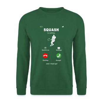 Squash is calling - Unisex Pullover - Grün - Vorne