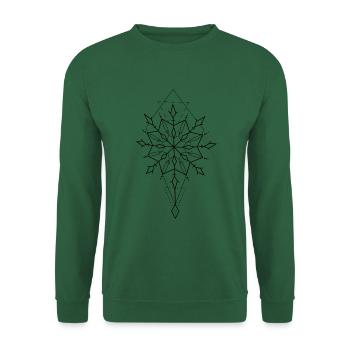 Muster Symbol Geometrie - Unisex Pullover - Grün - Vorne