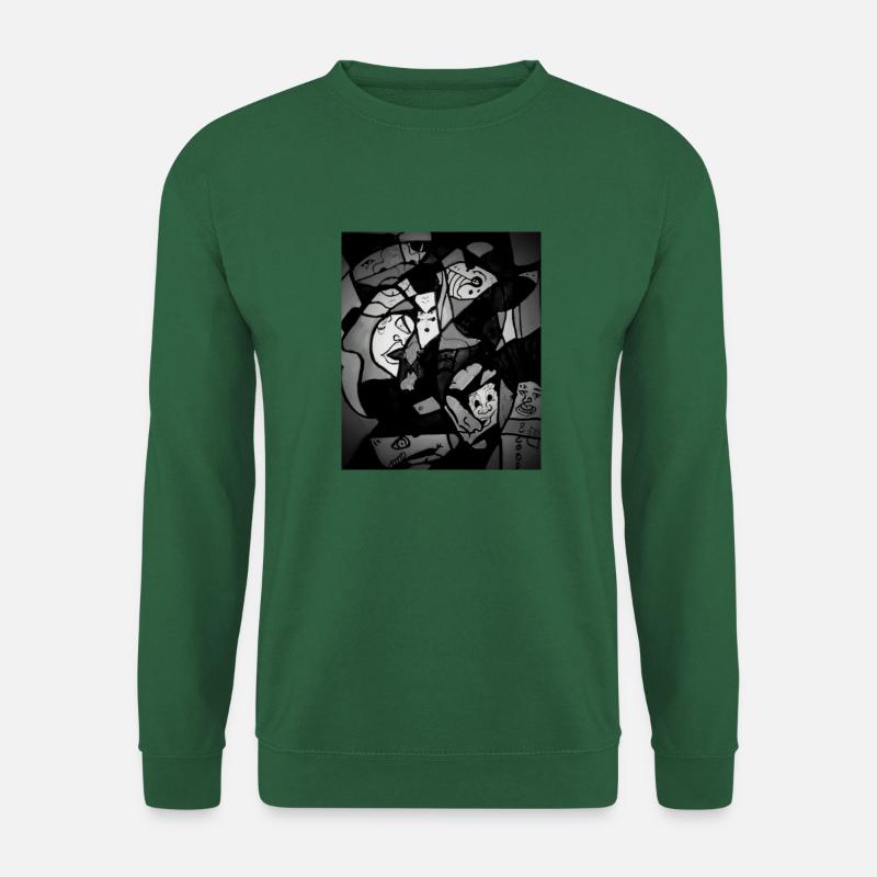 Chaos face - Unisex Pullover - Grün