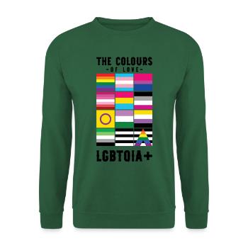 The colours of love. - Unisex Sweatshirt - green - Front