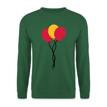 Drei Luftballons / three balloons / trois ballons - Unisex Sweatshirt - green - Front