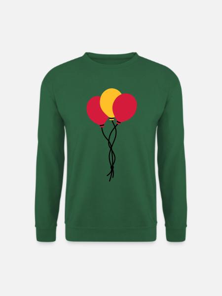 Drei Luftballons / three balloons / trois ballons - Unisex Pullover - Grün