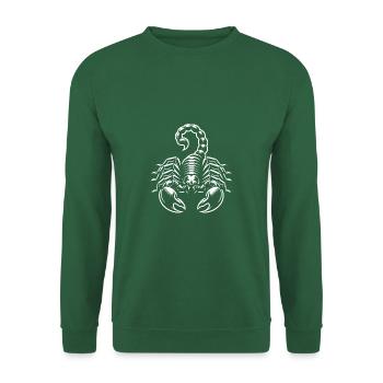 großer Skorpion für Arachnologen, Skorpionfreunde - Unisex Pullover - Grün - Vorne