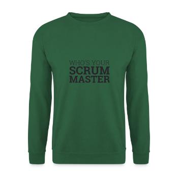 « Scrum Master » | - Sweat-shirt Unisexe - vert foncé - Devant