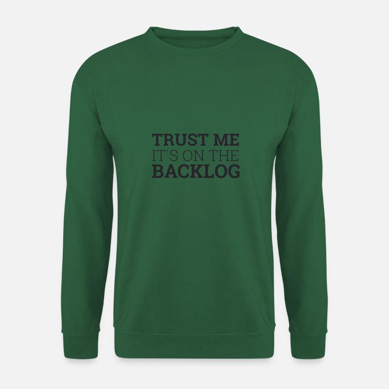 « Backlog » | « Scrum Master » - Sweat-shirt Unisexe - vert foncé