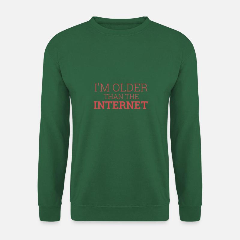 "I'm older than the Internet" | Computer - Unisex Pullover - Grün