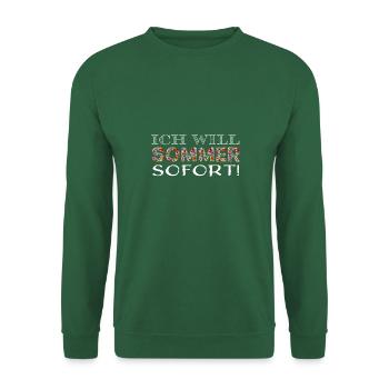 Jahreszeiten sommer sofort ws - Unisex Pullover - Grün - Vorne