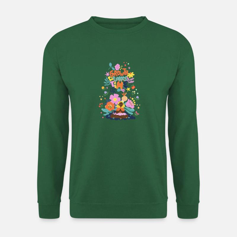 GrowthTakesTime - Unisex Pullover - Grün