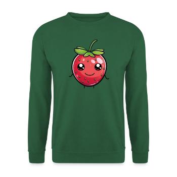 Strawberry - Unisex Pullover - Grün - Vorne