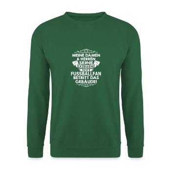 fussballfan - Unisex Pullover - Grün - Vorne
