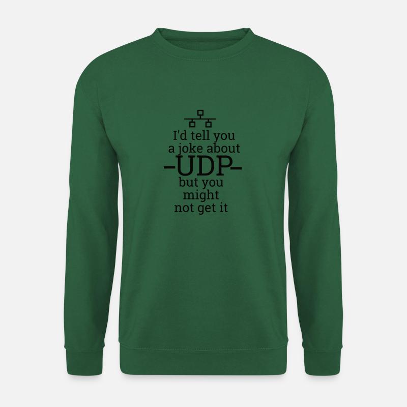 UDP witz | Netzwerk, Admin, Administrator - Unisex Pullover - Grün